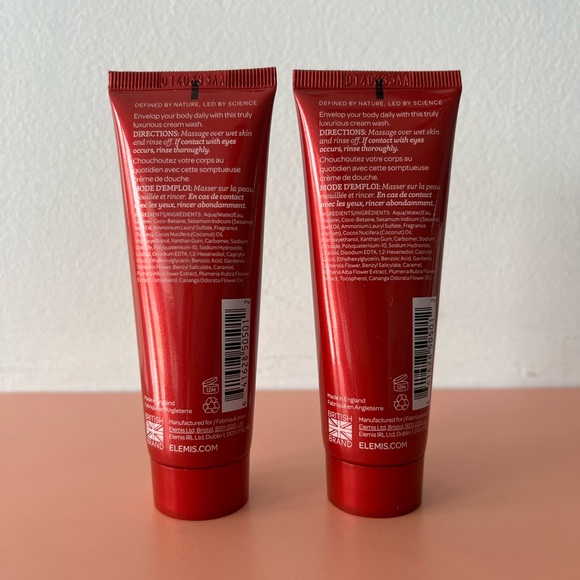 Two Elemis Travel Frangipani Monoi Shower Cream (50ml x 2) new - Picture 2 of 3